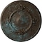Ekena Millwork Flower Ceiling Medallion (Fits Canopies up to 3 7/8"), 27"OD x 1 1/8"P, Bronze Blue Patina CM27FLBBS - alternate 1